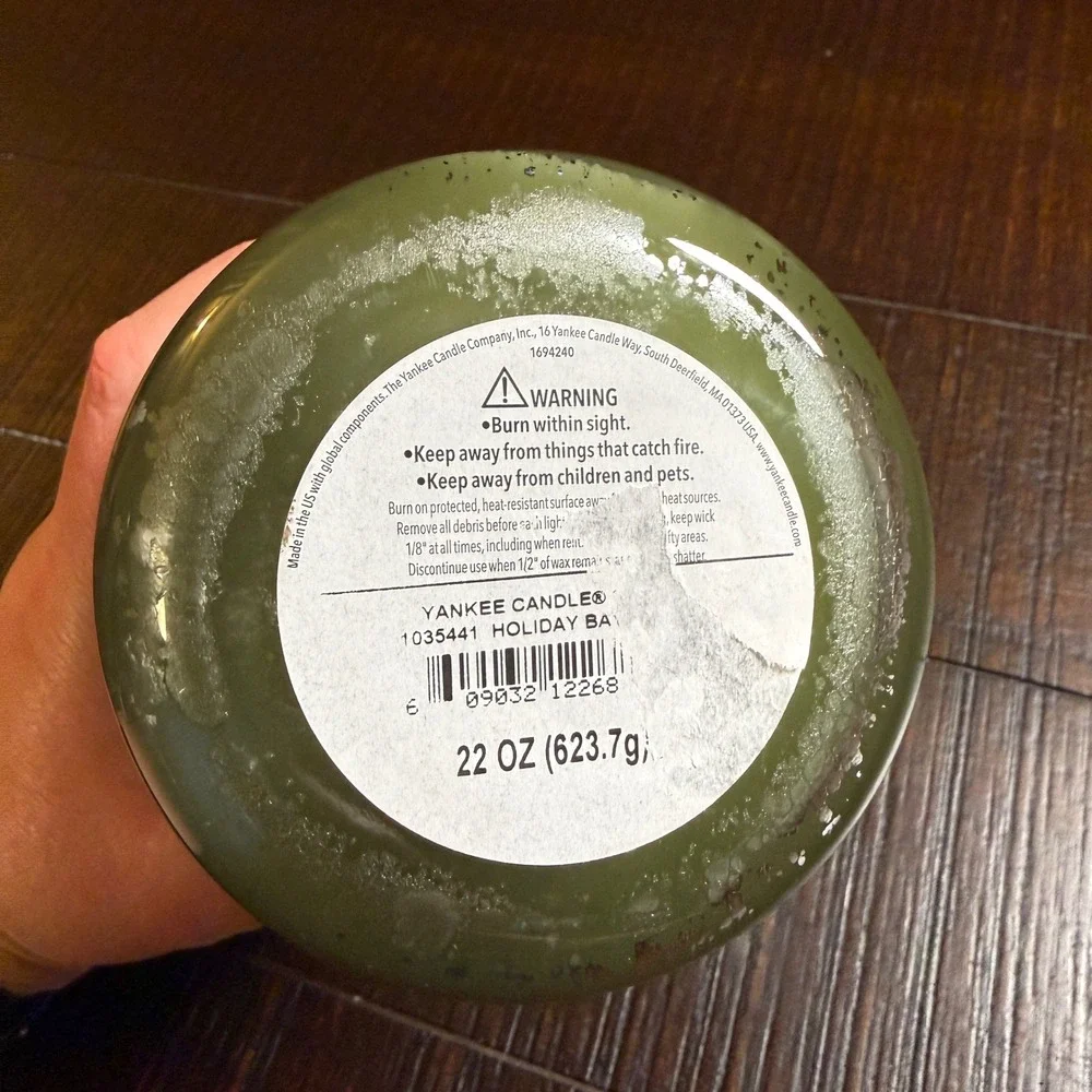 Yankee Candle Holiday Bayberry Large Jar Scented Candle 22oz‎ Green 1035441